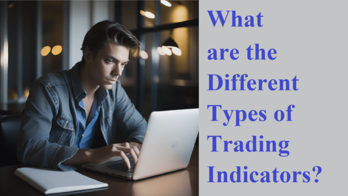 Businessman reading on the different types of trading indicators