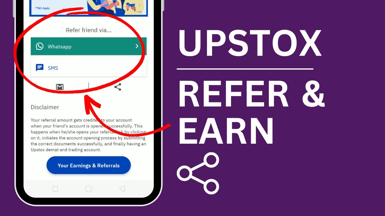 Upstox Referral Code| Refer & earn benefits